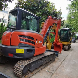 Mini pelleteuse Kubota KX165 de 6 tonnes d'occasion Offre Spéciale les pelleteuses hydrauliques Kubota KX165 Excavatrice sur chenilles d'occasion Kubota KX 165 de 6.5 tonnes - Product Image 3