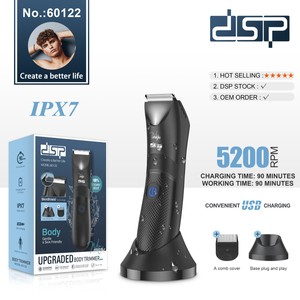 Dsp Body Groomer Electric Waterproof <b>Razor</b> For <b>Men</b> Stainless Steel Blade Lithium Battery Household Use - Product Image 5