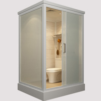 Module de salle de bain préfabriqué tout-en-un avec douche intégrée et cabine de douche intégrée