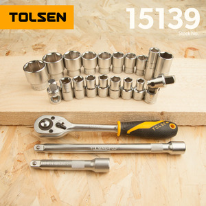 TOLSEN llave de 15139 Kit de herramienta de reparación de automóviles de 22pcs 1/2 "<span class=keywords><strong>Socket</strong></span> hogar conjunto de herramientas - Product Image 3