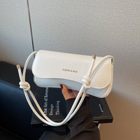 2025 été couleur unie lettre femmes sac à main mode Simple sac à bandoulière en cuir PU