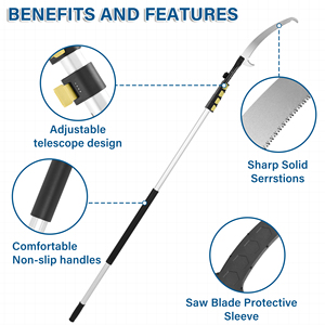 Chi phí sản xuất giá cao đạt vườn cây chi nhánh cắt tỉa thép không gỉ Telescopic cắt tỉa Saw - Product Image 2