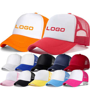 Casquette de camionneur en <span class=keywords><strong>mousse</strong></span> brodée personnalisée, cadeau respirant, casquette de baseball pour hommes et femmes vierge bicolore avec maille - Product Image 1