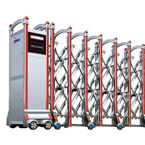 Stainless Steel Automatic Industrial Electric Folding <strong>Gate</strong> Motorized Telescopic School <strong>Security</strong> Front Fence Retractable <strong>Gate</strong> - Product Image 1