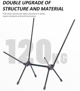 Silla de Playa Portátil Ultraligera para Exteriores, Silla de Camping y Senderismo Baja con Tubo de Aluminio 7075 - Product Image 3