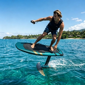 Hydrofoil traditionnel en fibre de carbone pour le surf avec puissance instantanée 48V, stable et adapté aux débutants K-C1 Carb - Product Image 2