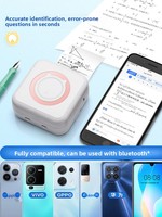 Imprimante thermique sans encre ultra-claire, mini, portable, correction des erreurs, 203 dpi, couleur, certifiée ROHS, format compact, utilisation domestique