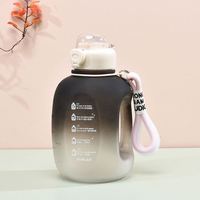 Bouteille d'eau sportive en plastique grande capacité 1 gallon, vente en gros de bouteilles d'eau 1 gallon, bouteille d'eau motivante 1 gallon
