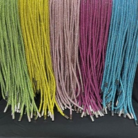 S528 Cordon de capuche tendance en strass, cordons personnalisés en strass, corde tubulaire en strass cristal