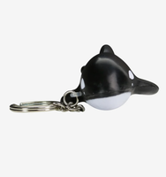 Porte-clés anti-stress Orca en mousse PU, personnalisable avec logo, jouet de marketing, cadeau en gros