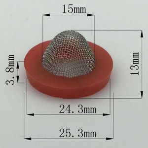 Élément filtrant pour purificateur d'eau, tampon en silicone à mailles en acier inoxydable de 12,9 mm pour filtre à liquide de robinet - Product Image 4