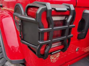 New Style 4X4 Stainless Steel Black <strong>Tail</strong> <strong>Light</strong> Guards Replacement Rear Lamp <strong>Cover</strong> for <strong>Wrangler</strong> JL 2018+ - Product Image 6