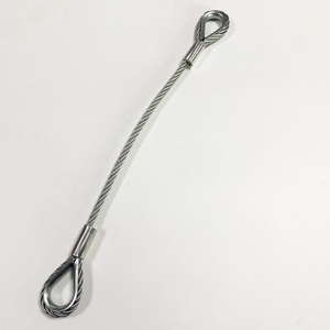 5.5mm 7*19 dây thép mạ kẽm với vòng thimble - Product Image 1