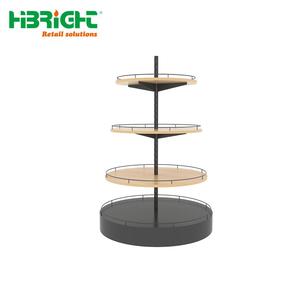 Boutique génial rond en <span class=keywords><strong>bois</strong></span> étagère en métal - Product Image 3