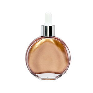 Huile corporelle scintillante 70 ml en flacon compte-gouttes ovale, vegan, bio, éclaircissante, parfum et couleur personnalisés, OEM ODM, huile corporelle bio, marque privée MLM - Product Image 2