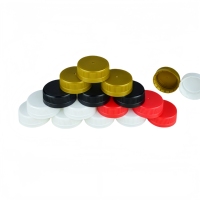 Bouchon de bouteille en plastique PP de 38 mm pour bidon d'eau, avec opercule inviolable, couvercle anti-effraction avec joint d'induction et anneau