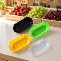 Barquette en plastique PET jetable personnalisée pour aliments frais, fruits, légumes et viandes congelés, de qualité alimentaire, pour supermarchés