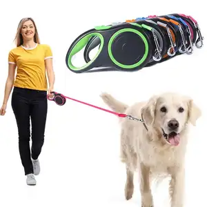 Pet Dog Leash Abs Extending Pet Leashes Collars Adjustable And Reflective Walking 3m 5m Retractable Dog Lead 5m