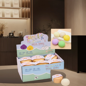 ของเล่นบีบคลายเครียดรูปซาลาเปาบาร์บีคิวขนาดใหญ่ กลิ่นนม หลากสี - Product Image 3