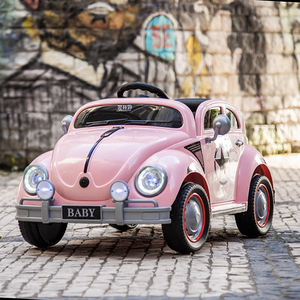 Auto Eléctrico para Niños de 6V con Control Remoto, Autos de Juguete Clásicos para que los Niños Conduzcan - Product Image 1