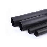 Tubo de fibra de carbono mate de sarga 3K personalizado de alta calidad Tubo de fibra de carbono Premium