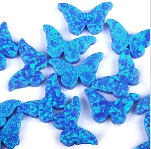 Prezzo all'ingrosso di colore blu della farfalla allentata opal <span class=keywords><strong>pietra</strong></span> per la collana - Product Image 5