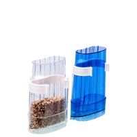 Mangeoire et abreuvoir automatiques écologiques multifonctionnels anti-fuite pour oiseaux (perroquets, pigeons) - Accessoire de cage suspendu facile à nettoyer