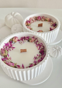 Handmade hoa khô nến thơm quà lưu niệm đám cưới nhà hương liệu trang trí tùy chỉnh màu sắc và mùi hương - Product Image 2