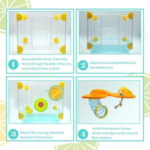 Multi Function Portable Sustainable Hamster Cage Solid Simple Transparent Acrylic Plastic <b>Tray</b> Pet Cage - Product Image 5