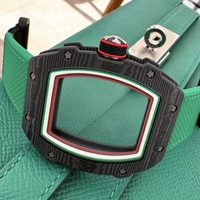 Montre automatique ultra-légère en fibre de carbone 6702, cadran simple, pour la gym, la course à pied, les trajets quotidiens et les voyages, montre pour hommes et femmes.