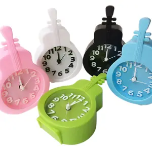 creative guitar and bicycle shaped alarm clock kids table clock