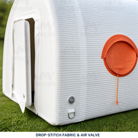 Tente de glamping gonflable commerciale, tente gonflable Drop Stitch, tente de camping portable et étanche pour l'extérieur et les centres de villégiature