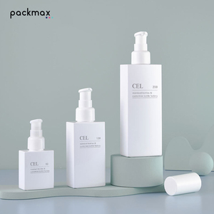 Square PETG 50ml-<b>200ml</b> lotion, serum & skincare <b>bottles</b> – refillable empty cosmetic packaging containers - Product Image 5
