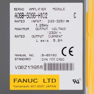 Bộ khuếch đại servo A06B-6096-H102 fanuc | bản gốc trong giá Cổ Phiếu (đã sử dụng) - Product Image 2