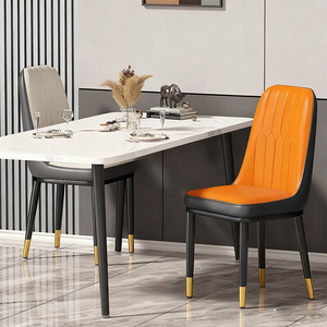 Sedia <span class=keywords><strong>da</strong></span> <span class=keywords><strong>Pranzo</strong></span> dal Design Minimalista, Arredamento Moderno per Hotel e Ristoranti di Lusso, <span class=keywords><strong>Sedie</strong></span> Nordiche in Metallo e Pelle per <span class=keywords><strong>Sala</strong></span> <span class=keywords><strong>da</strong></span> <span class=keywords><strong>Pranzo</strong></span> - Product Image 2