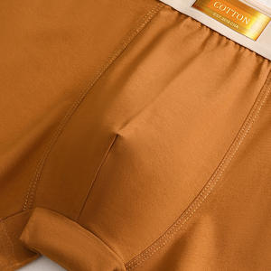 Caleçons Boxers Mi-Hauteur en Coton Respirants pour Hommes avec Logo – Couleur Unie, <span class=keywords><strong>Sous</strong></span>-Vêtements Sport Simples - Product Image 6