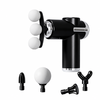 Pistolet de massage professionnel puissant pour tissus profonds, 6 vitesses, 7 têtes de massage, relaxant musculaire par percussion, 1200 mAh, 4-6 h d'autonomie, pour la gym, le fitness et le sport