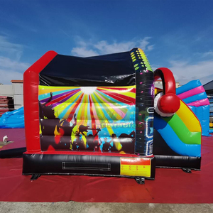 Structure gonflable de qualité professionnelle pour fêtes en plein air, château gonflable disco avec toboggan - Product Image 2