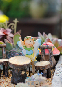 Handmade Resin <strong>Fairy</strong> <strong>Garden</strong> Decoration Set Miniature Floral Fairyland Figurines <strong>Kit</strong> - Product Image 2