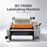 Laminateur à plat rouleau-à-roule FM380 360 mm pour lamination à chaud et à froid de rouleaux de film PET pour lamination de portes WPC