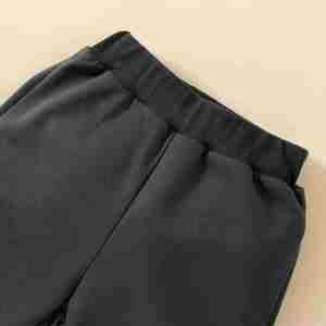 Hai mảnh mùa thu mùa xuân trẻ sơ sinh Toddler rắn màu đơn giản Vòng cổ dài tay áo + quần phù hợp với 2 màu sắc có sẵn - Product Image 5