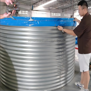 <span class=keywords><strong>Bassin</strong></span> d'élevage de tilapias SDM pour pisciculture, cuve hors-sol en bâche pour l'élevage de poissons - Product Image 2