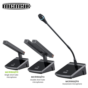 Mikrofon konferensi kondensor kualitas tinggi MOQ rendah XLR Model Desktop konektor Noise Cancelling untuk komunikasi berkabel jernih - Product Image 6