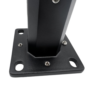 ราวบันไดระเบียงสแตนเลสทรงสี่เหลี่ยมฐานเหล็กชุบกระจกแบบ DIY ขายดี - Product Image 2