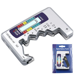 Цифровой тестер аккумулятора ЖК-дисплей C D N AA AAA <span class=keywords><strong>9V</strong></span> 1,5 V аккумулятор таблеточного типа проверка емкость детектор постоянной ёмкости, универсальный конденсатор диагностический инструмент - Product Image 4