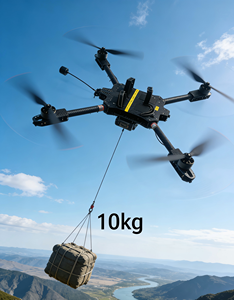 Dron FPV de 17 Pulgadas, Distancia de Vuelo de 20 km, Tiempo de Vuelo de 22 Minutos, Carga Útil de 10 kg, Función de Posicionamiento GPS Disponible - Product Image 3