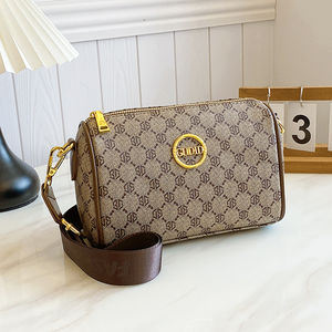 Sac à bandoulière de haute qualité pour femme, style vintage, motif géométrique, en PU, doublure en polyester, antivol, portable pour un usage quotidien - Product Image 5