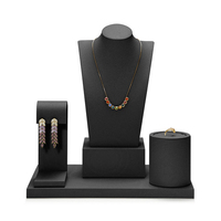 Présentoir à bijoux vertical haut de gamme Van Watson personnalisé en forme d'alien, 33 cm, noir, pour vitrine, bagues, boucles d'oreilles, colliers
