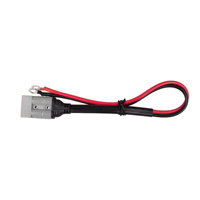 Connecteur de batterie électrique double cœur 2P à haute intensité, porte-fusible à fil carré 10AWG, prise 50A haute capacité, silicone