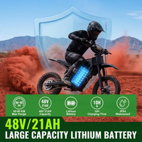 Vélo électrique Surron Light Bee X pour adulte, 48V 3200W de pointe, suspension à huile, autonomie 80km, livraison US 5-7 jours